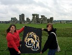 Representing OU at Stonehege!